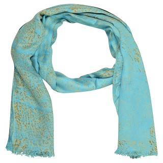 Digital Printed Stole- Sea Blue